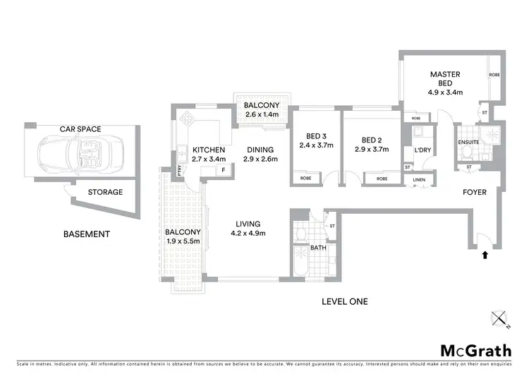 Floorplan of Homely apartment listing, 1c/83 Gerrale Street, Cronulla NSW 2230