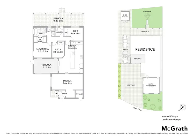 Floorplan of Homely house listing, 14 Stace Place, Gordon ACT 2906