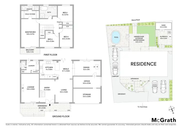 Floorplan of Homely house listing, 18 Yara Close, Bangor NSW 2234