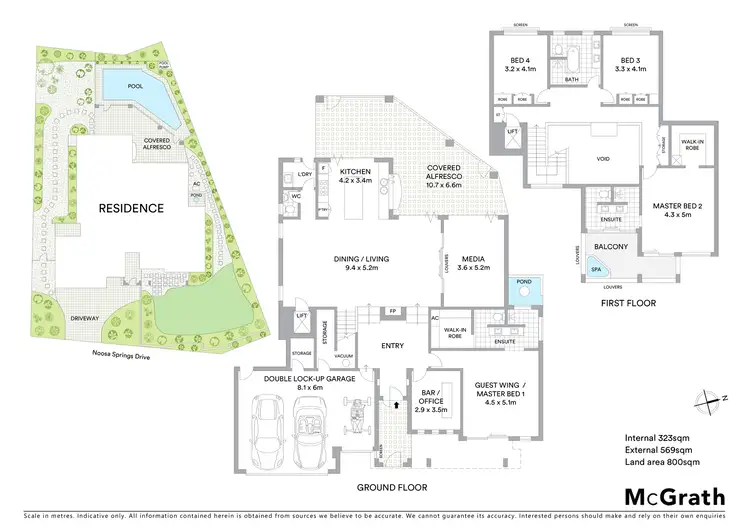 Floorplan of Homely house listing, 721 'The Palms' 61 Noosa Springs Drive, Noosa Heads QLD 4567