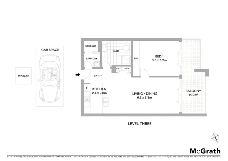 Floorplan of Homely apartment listing, 316/528 Rocky Point Road, Sans Souci NSW 2219