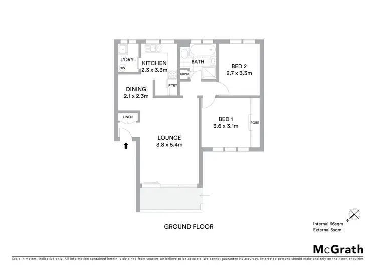 Floorplan of Homely apartment listing, 16/71 Ryde Road, Hunters Hill NSW 2110