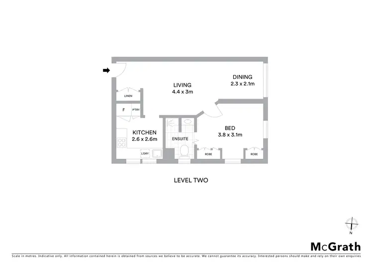 Floorplan of Homely apartment listing, 201/47 Carabella Street, Kirribilli NSW 2061