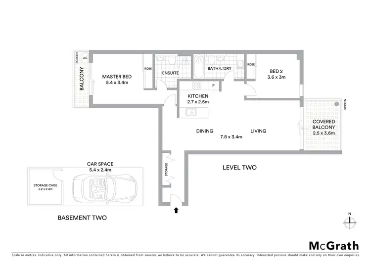 Floorplan of Homely apartment listing, 2202/11 Angas Street, Meadowbank NSW 2114