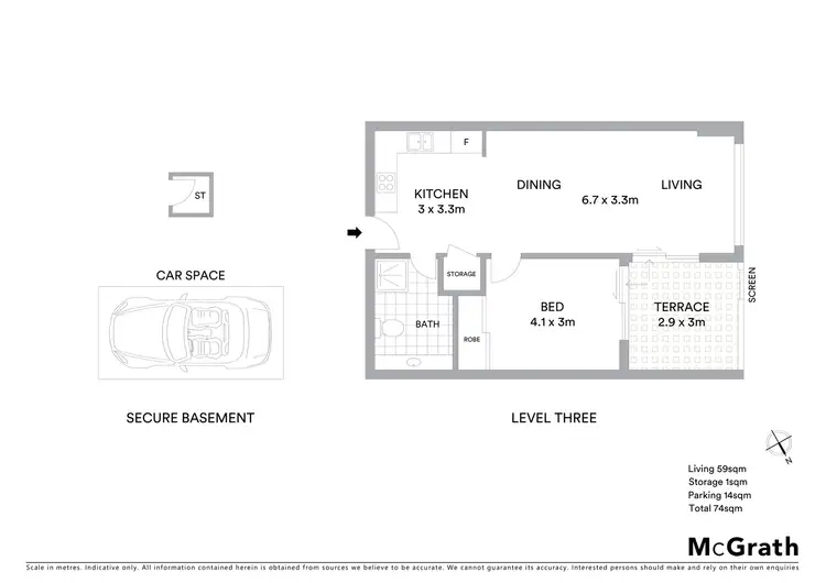 Floorplan of Homely apartment listing, 47/31 Millewa Avenue, Wahroonga NSW 2076