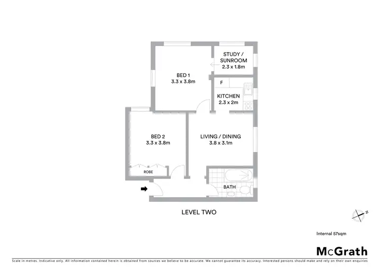 Floorplan of Homely apartment listing, 14/3 Nathan Street, Coogee NSW 2034