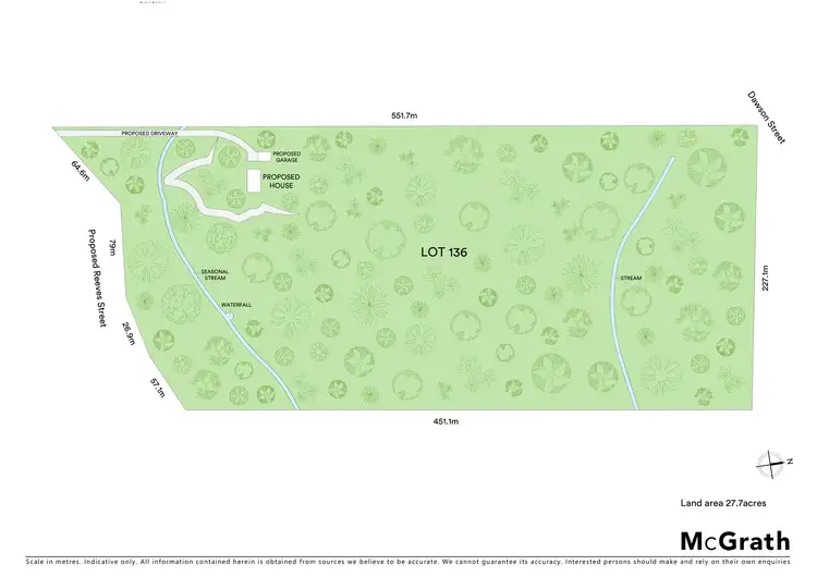Floorplan of Homely land listing, 136 Reeves Street, Narara NSW 2250