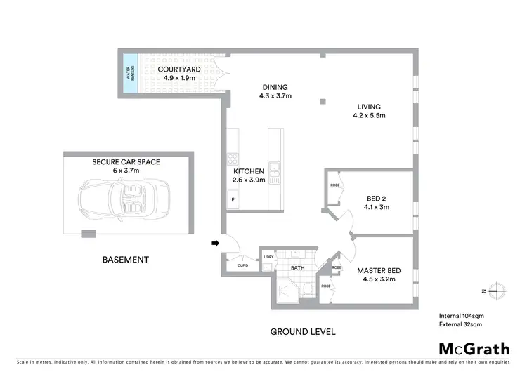 Floorplan of Homely apartment listing, 3/1 Hubert Street, Leichhardt NSW 2040