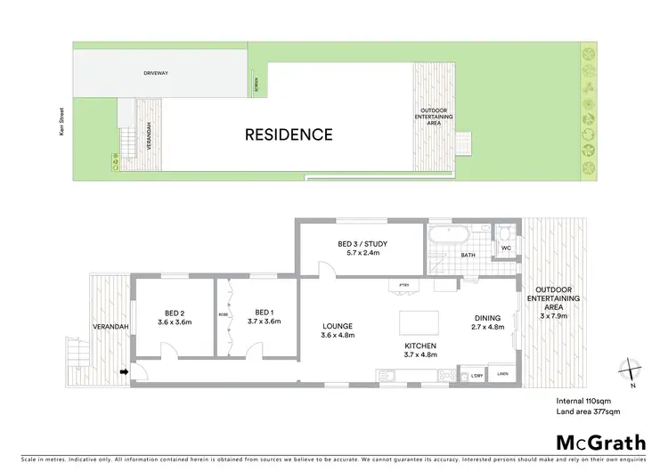Floorplan of Homely house listing, 110 Kerr Street, Mayfield NSW 2304