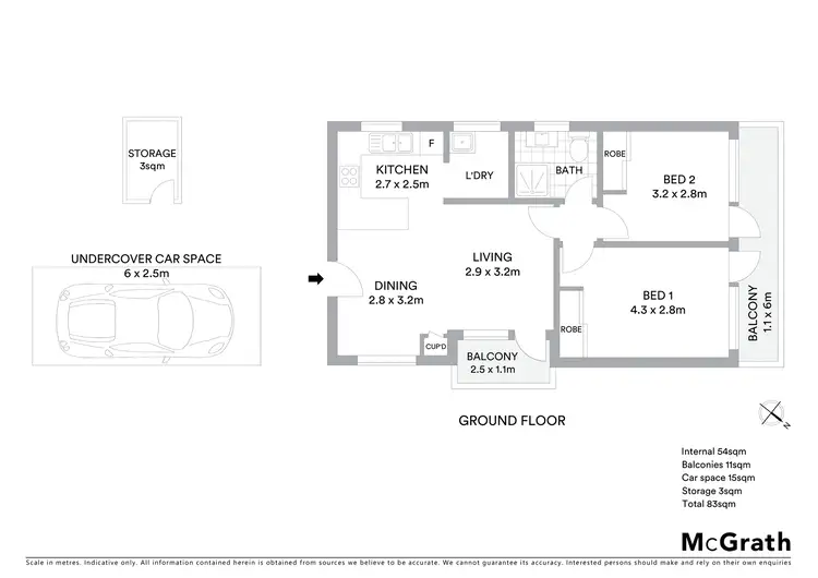 Floorplan of Homely apartment listing, 1/34 Forster Street, West Ryde NSW 2114