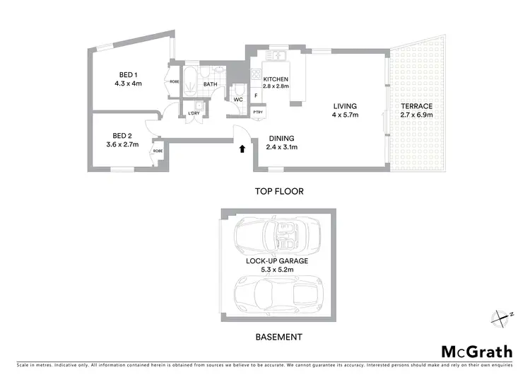 Floorplan of Homely apartment listing, 3/58 Beach Road, Bondi Beach NSW 2026
