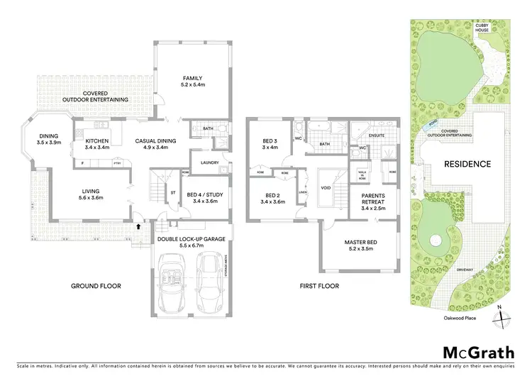 Floorplan of Homely house listing, 5 Oakwood Place, Hornsby Heights NSW 2077