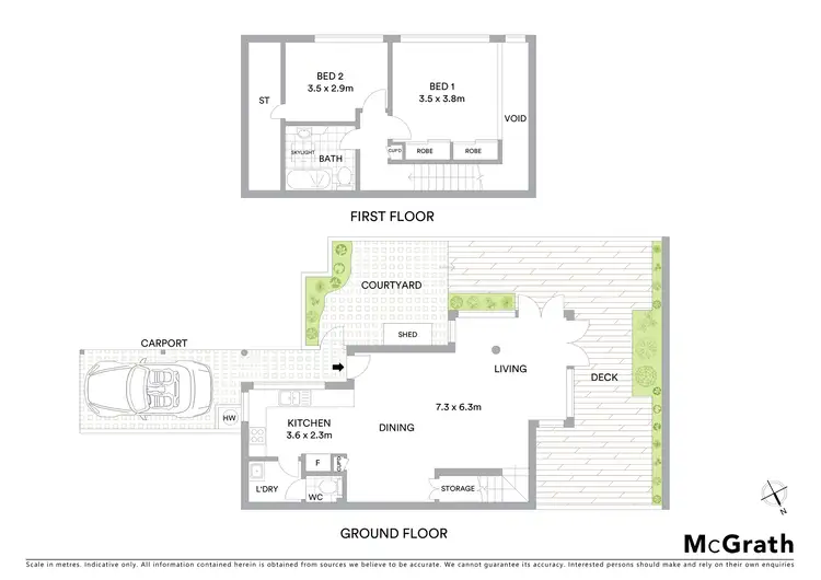 Floorplan of Homely townhouse listing, 4/84A Piper Street, Lilyfield NSW 2040