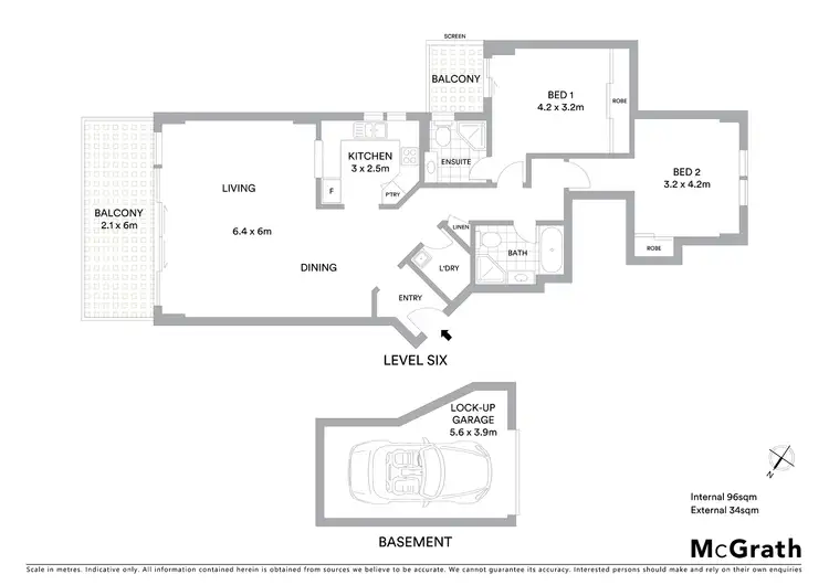 Floorplan of Homely unit listing, 16/37 Ocean Parade, The Entrance NSW 2261