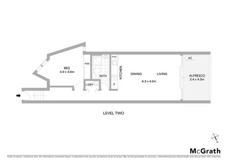 Floorplan of Homely apartment listing, 204/359 King Street, Newtown NSW 2042