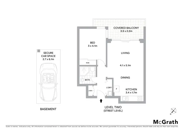 Floorplan of Homely apartment listing, 201/7 Warayama Place, Rozelle NSW 2039