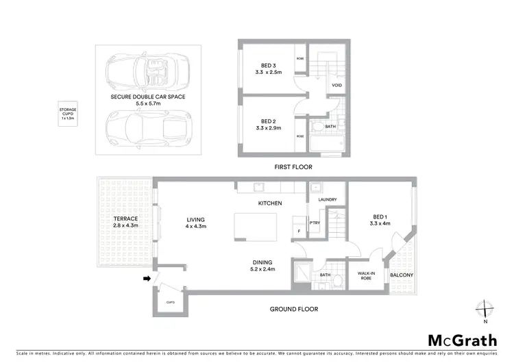 Floorplan of Homely apartment listing, 14/8 Kyngdon Street, Cammeray NSW 2062