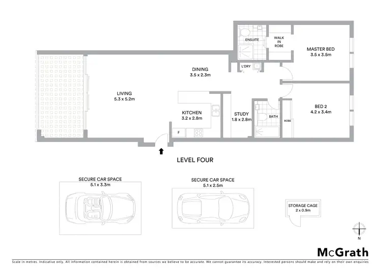 Floorplan of Homely apartment listing, 405/72 Gordon Crescent, Lane Cove NSW 2066