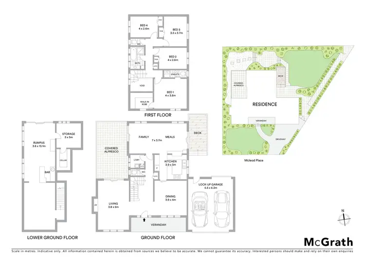 Floorplan of Homely house listing, 4 McLeod Place, Mount Waverley VIC 3149