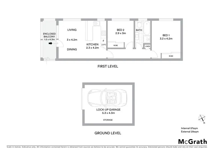 Floorplan of Homely apartment listing, 4/48 Seaview Street, Cronulla NSW 2230