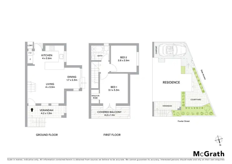 Floorplan of Homely house listing, 1 Fowler Street, Leichhardt NSW 2040