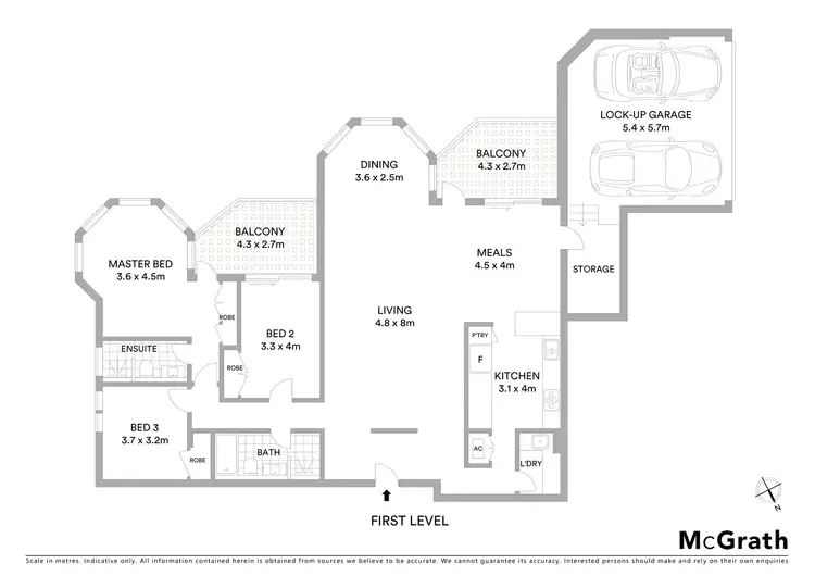 Floorplan of Homely apartment listing, 46/1 Bridge End, Wollstonecraft NSW 2065