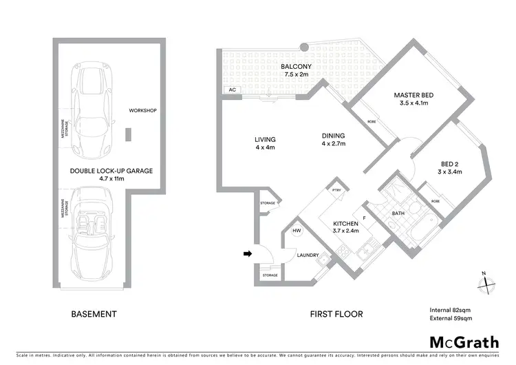 Floorplan of Homely apartment listing, 5/514 President Avenue, Sutherland NSW 2232