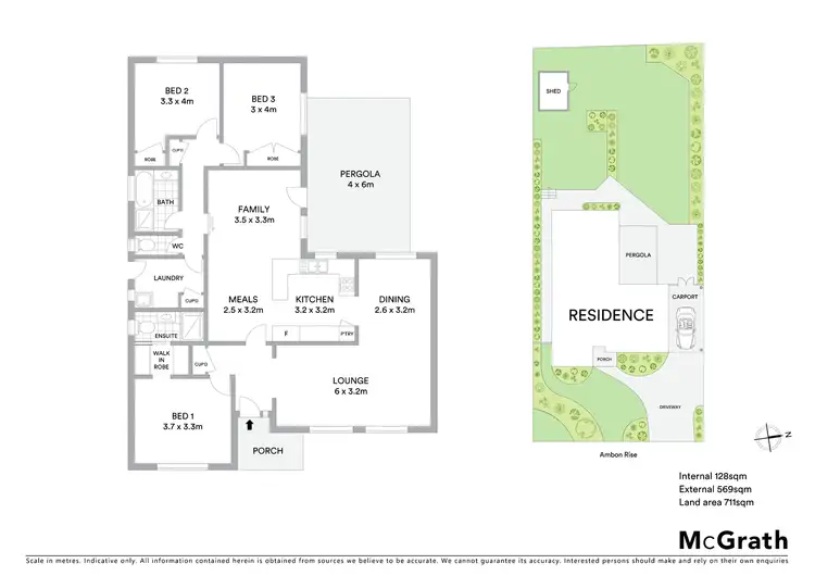 Floorplan of Homely house listing, 13 Ambon Rise, Croydon North VIC 3136