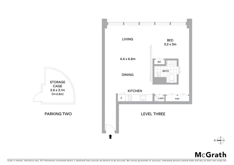 Floorplan of Homely apartment listing, 307/1 Francis Street, Darlinghurst NSW 2010