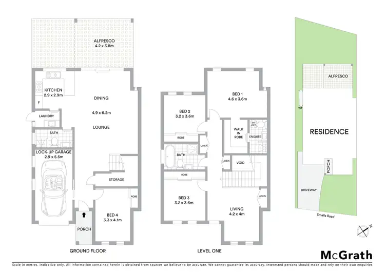 Floorplan of Homely semi-detached listing, 24A Smalls Road, Ryde NSW 2112
