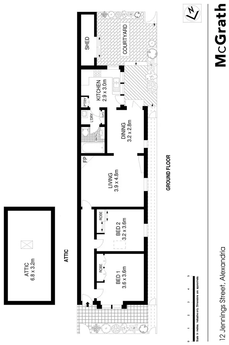 Floorplan of Homely house listing, 12 Jennings Street, Alexandria NSW 2015
