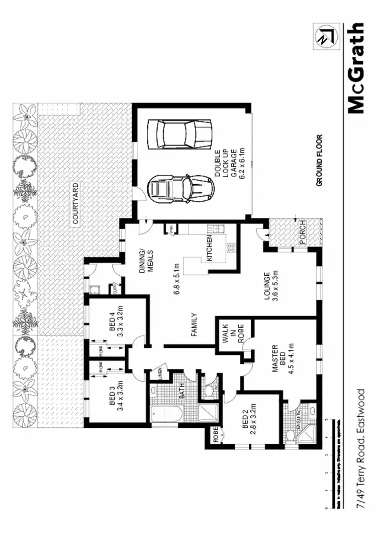Floorplan of Homely townhouse listing, 7/49 Terry Road, Eastwood NSW 2122