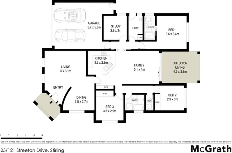Floorplan of Homely apartment listing, 25/121 Streeton Drive, Stirling ACT 2611