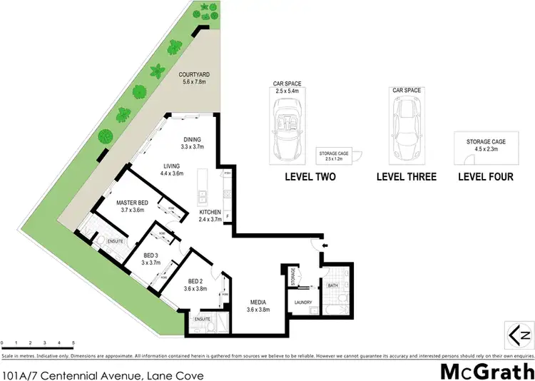Floorplan of Homely apartment listing, 101A/7 Centennial Avenue, Lane Cove NSW 2066