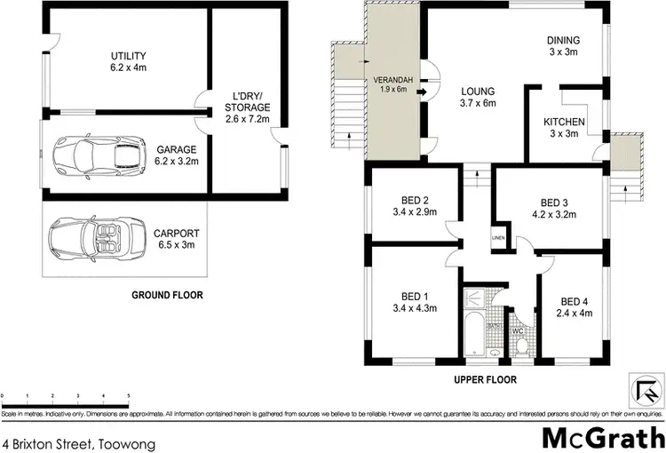 Floorplan of Homely house listing, 4 Brixton Street, Toowong QLD 4066