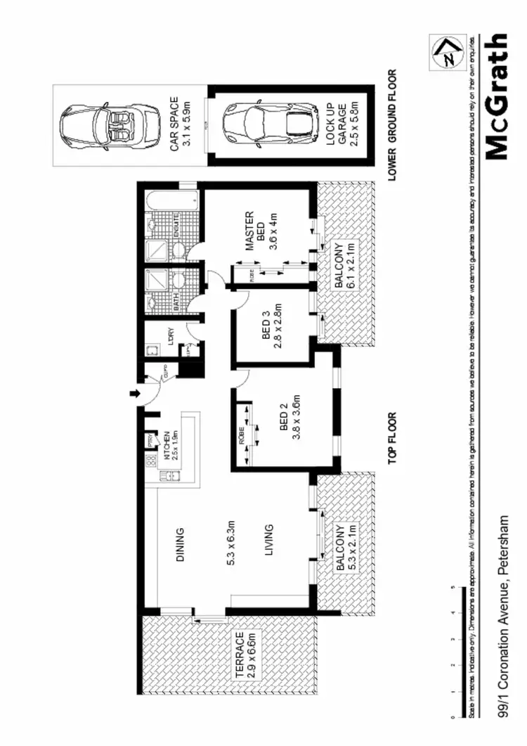 Floorplan of Homely apartment listing, 99/1 Coronation Avenue, Petersham NSW 2049