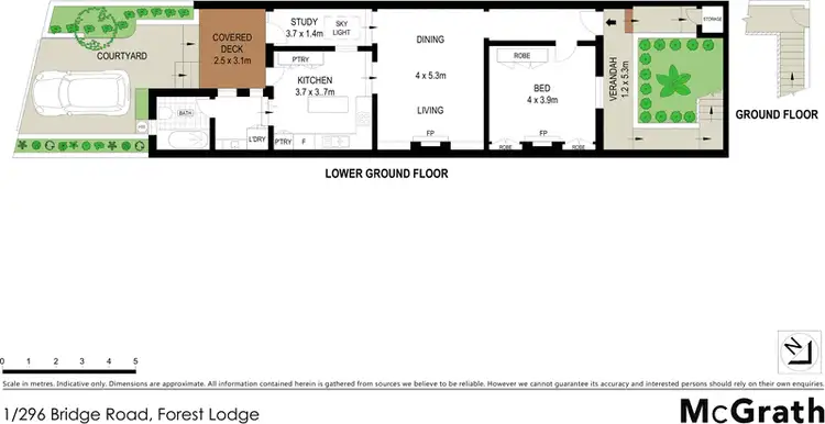 Floorplan of Homely apartment listing, 1/296 Bridge Road, Forest Lodge NSW 2037