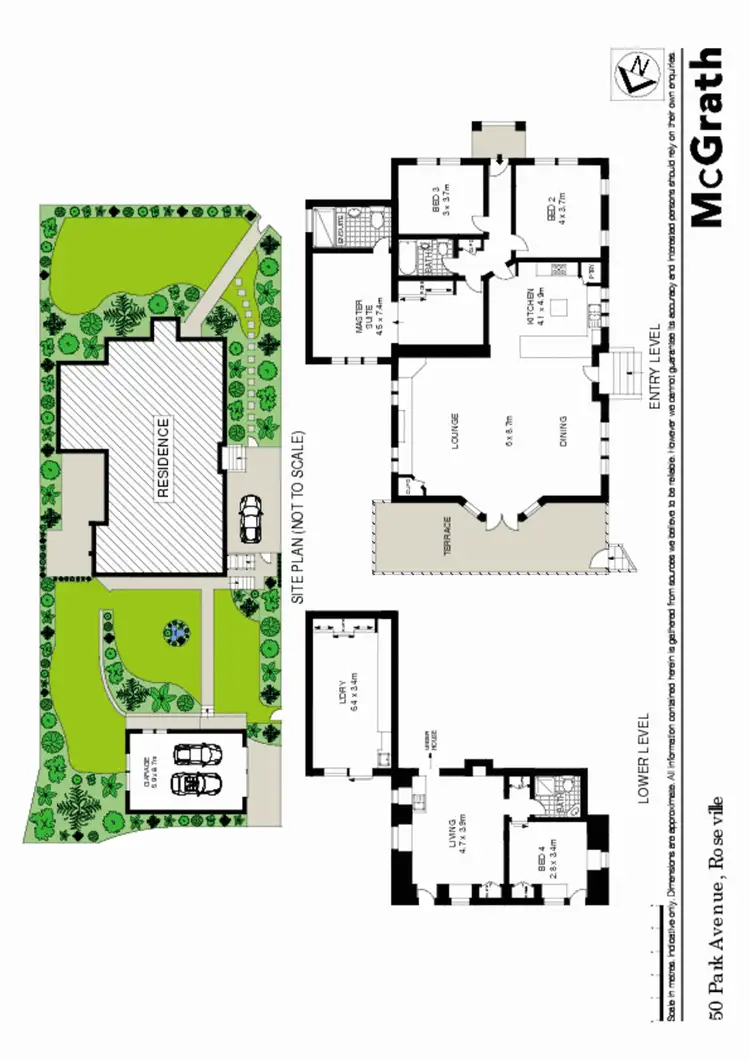 Floorplan of Homely house listing, 50 Park Avenue, Roseville NSW 2069