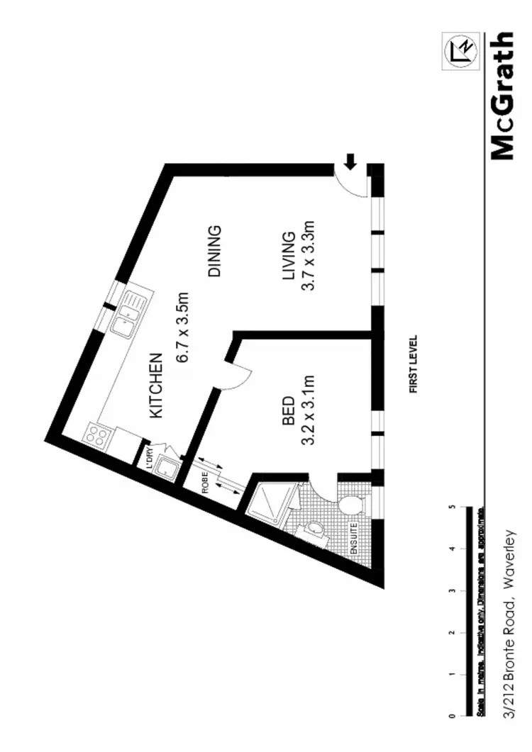 Floorplan of Homely apartment listing, 3/212 Bronte Road, Waverley NSW 2024