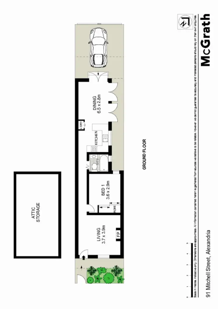 Floorplan of Homely house listing, 91 Mitchell Road, Alexandria NSW 2015