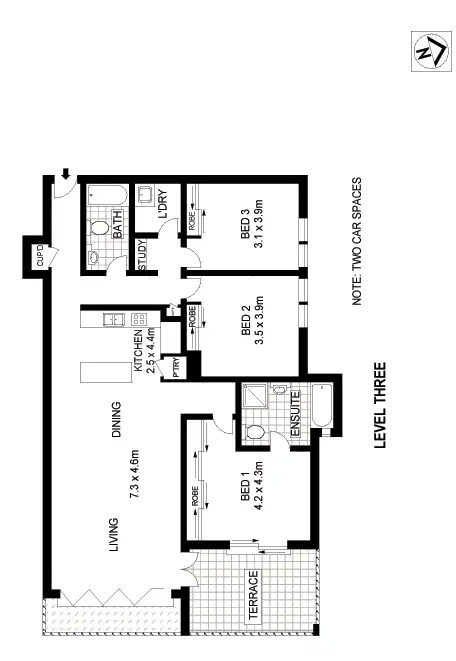 Floorplan of Homely apartment listing, A301/106 Brook Street, Coogee NSW 2034
