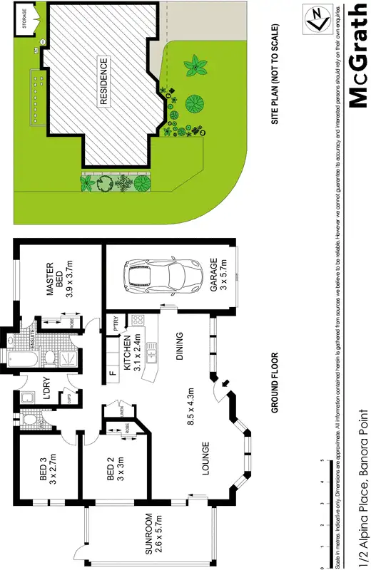 Floorplan of Homely house listing, 1/2 Alpina Place, Banora Point NSW 2486