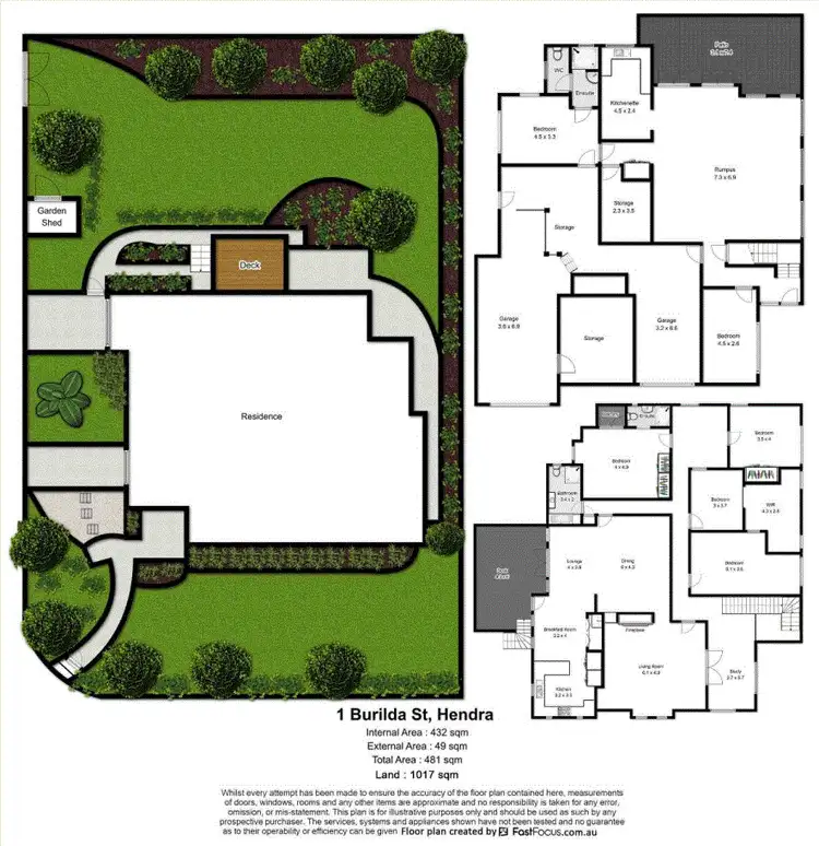 Floorplan of Homely house listing, 1 Burilda Street, Hendra QLD 4011