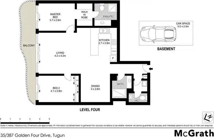 Floorplan of Homely apartment listing, 35/387 Golden Four Drive, Tugun QLD 4224