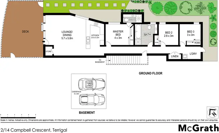 Floorplan of Homely apartment listing, 2/14 Campbell Crescent, Terrigal NSW 2260