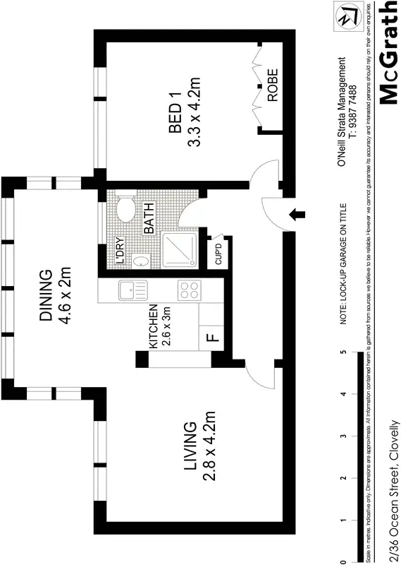 Floorplan of Homely apartment listing, 2/36 Ocean Street, Clovelly NSW 2031