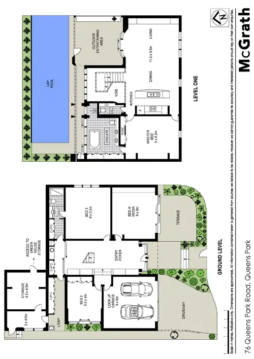 Floorplan of Homely house listing, 76 Queens Park Road, Queens Park NSW 2022