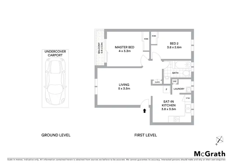 Floorplan of Homely apartment listing, 3/328 Livingstone Road, Marrickville NSW 2204