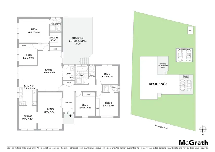 Floorplan of Homely house listing, 12 Warrego Circuit, Kaleen ACT 2617