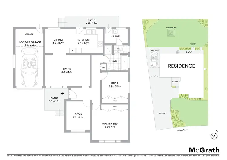 Floorplan of Homely house listing, 8 Paroo Place, Seven Hills NSW 2147